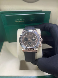 Thumbnail for Rolex Daytona Everose Gold Cosmograph 40 Watch - Chocolate Index Dial - Black Oysterflex Strap (Ref# 116515LN)