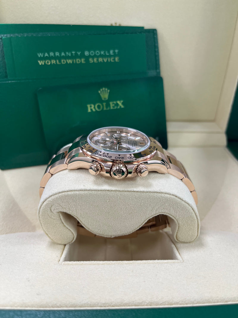Rolex Daytona Everose Gold Rose Diamond Baguette 40mm Dial Oyster Bracelet Ref# (116505)