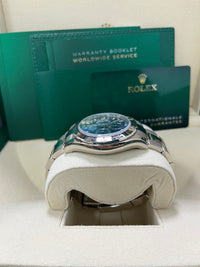 Thumbnail for Rolex Daytona White Gold Cosmograph 40 Watch - Blue Index Dial (Ref# 116509)