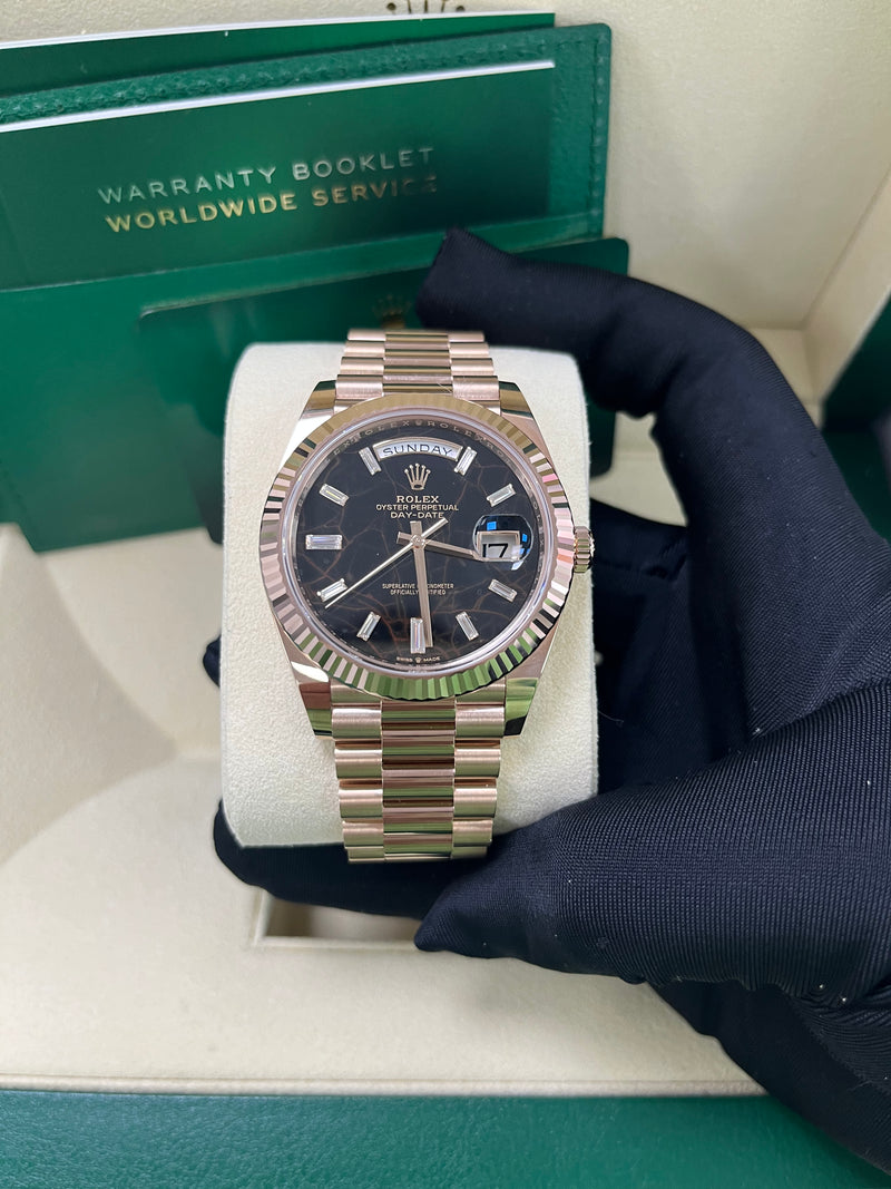 Rolex day date outlet marble dial