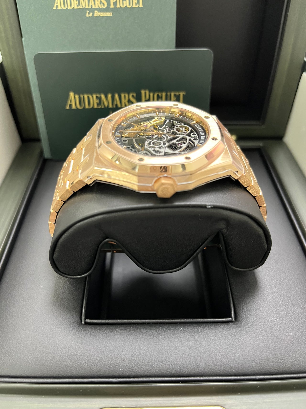 Audemars Piguet Royal Oak Rose Gold 41mm Double Balance Wheel Openwork Skeleton (Ref # 15407OR.OO.1220OR.01)