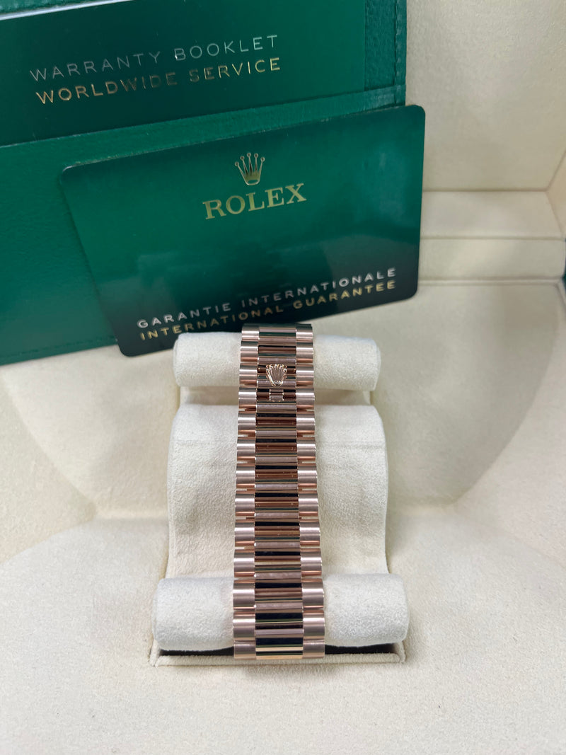 Rolex Day-Date 40 Fluted Bezel - Eisenkiesel Diamond Dial - President Bracelet 228235