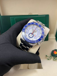 Thumbnail for Rolex Yacht-Master II Stainless Steel - Matte White Mercedes Dial (Ref# 116680)