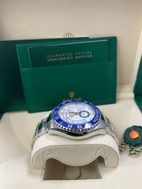 Thumbnail for Rolex Yacht-Master II Stainless Steel - Matte White Mercedes Dial (Ref# 116680)