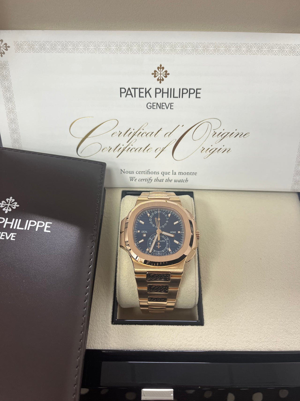 Patek Philippe Nautilus Travel Time Chronograph (Ref# 5990/1R-001)