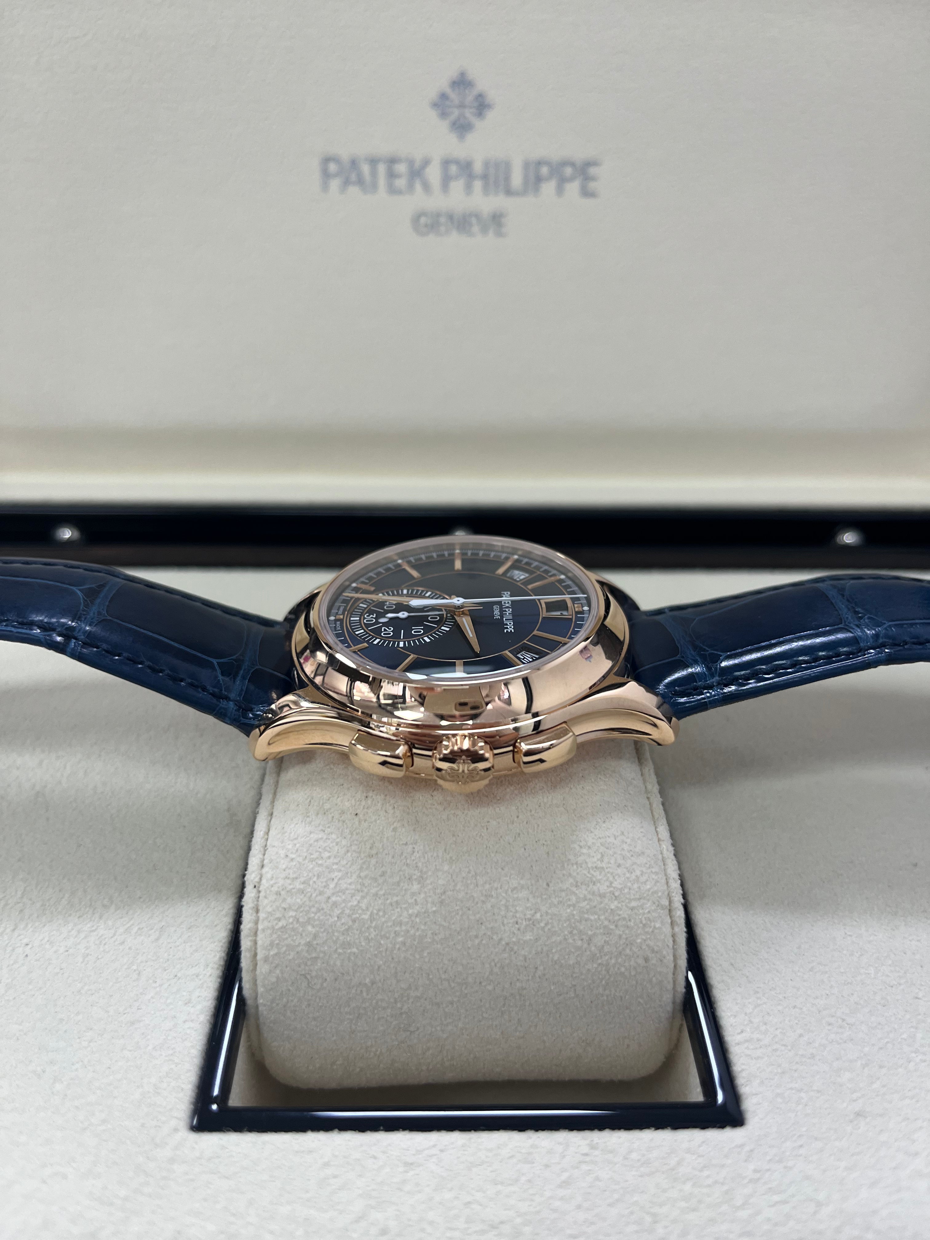 Patek Philippe Annual Calendar Chronograph NEW RELEASE 2023 Patek 5905R-010 Blue Dia