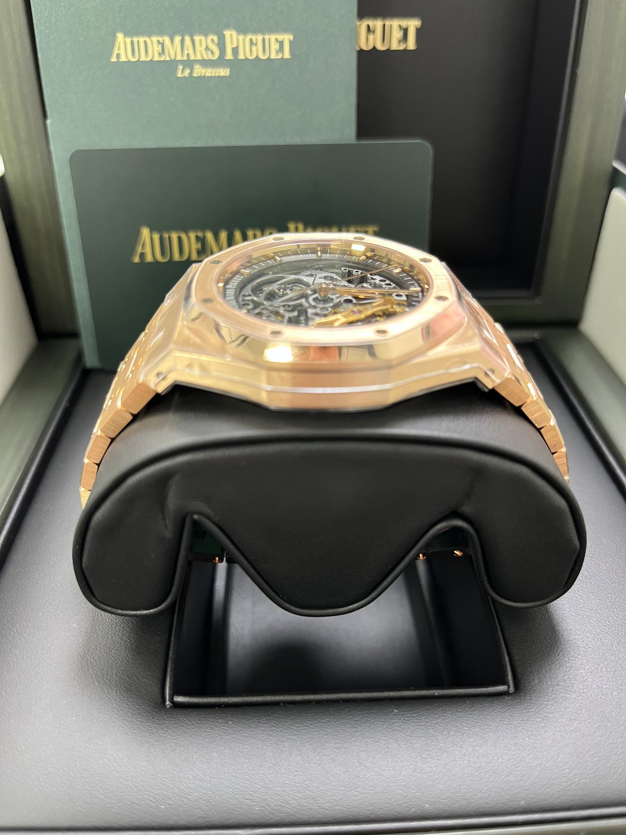 Audemars Piguet Royal Oak Rose Gold 41mm Double Balance Wheel Openwork Skeleton (Ref # 15407OR.OO.1220OR.01)