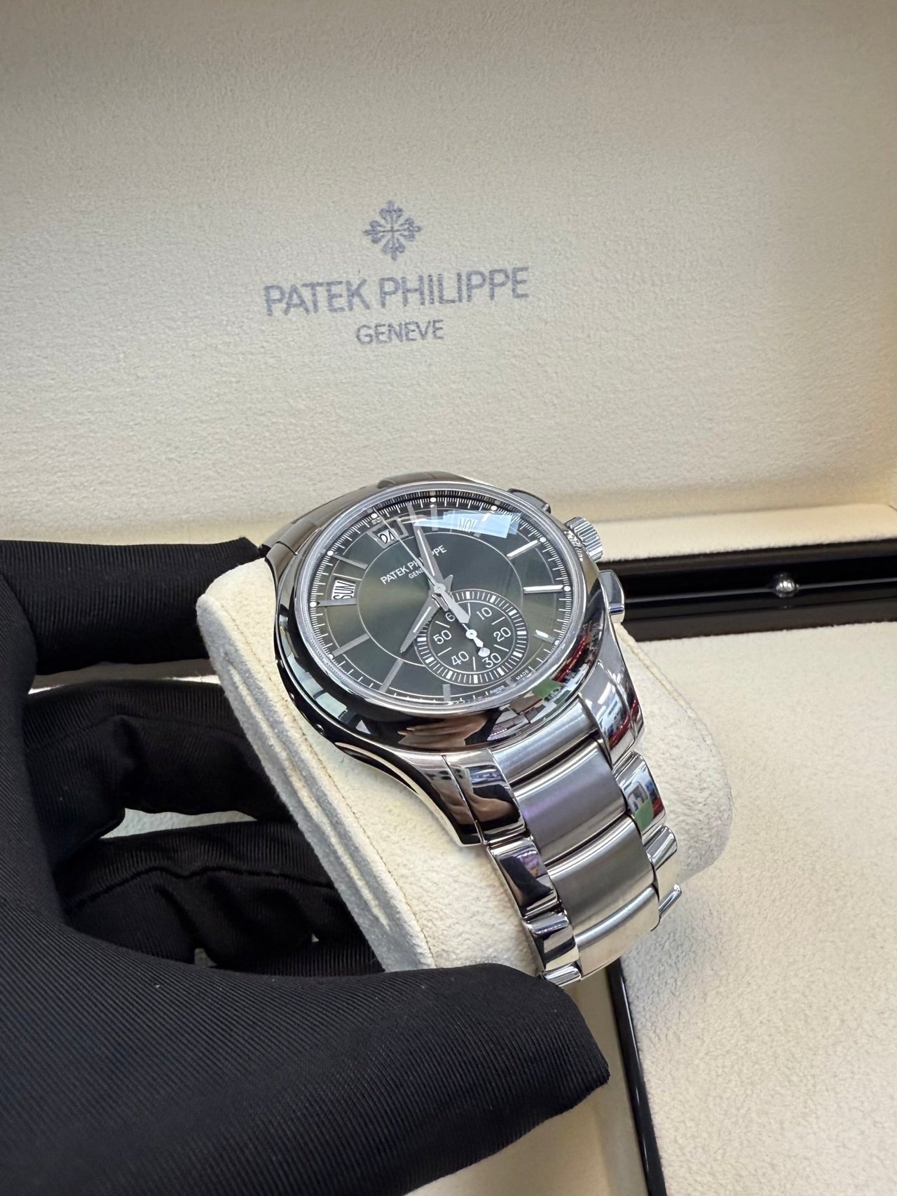 Patek Philippe Annual Calendar Complications Green Dial (Reference # 5905/1A - 001) - WatchesOff5thWatch