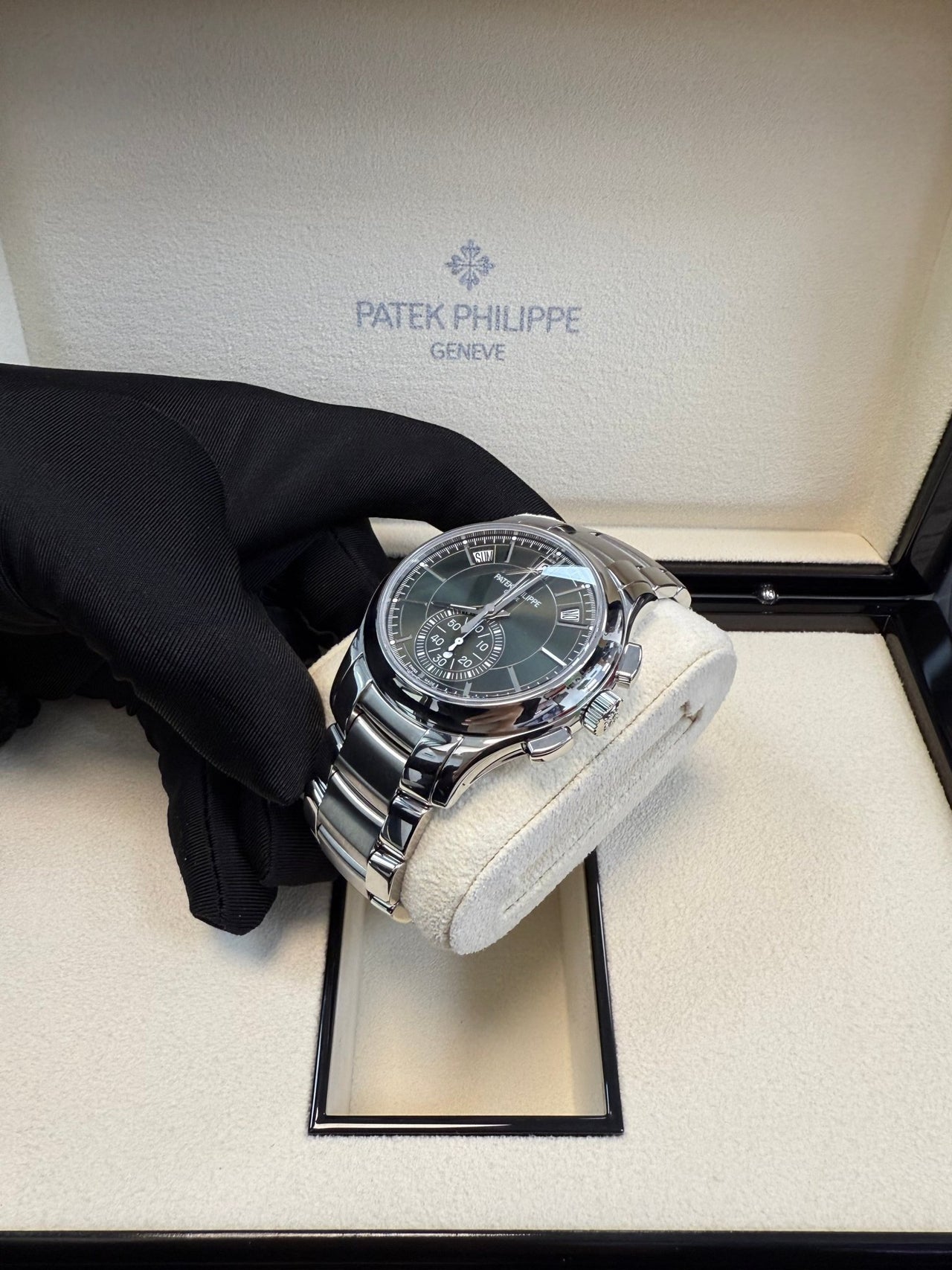 Patek Philippe Annual Calendar Complications Green Dial (Reference # 5905/1A - 001) - WatchesOff5thWatch