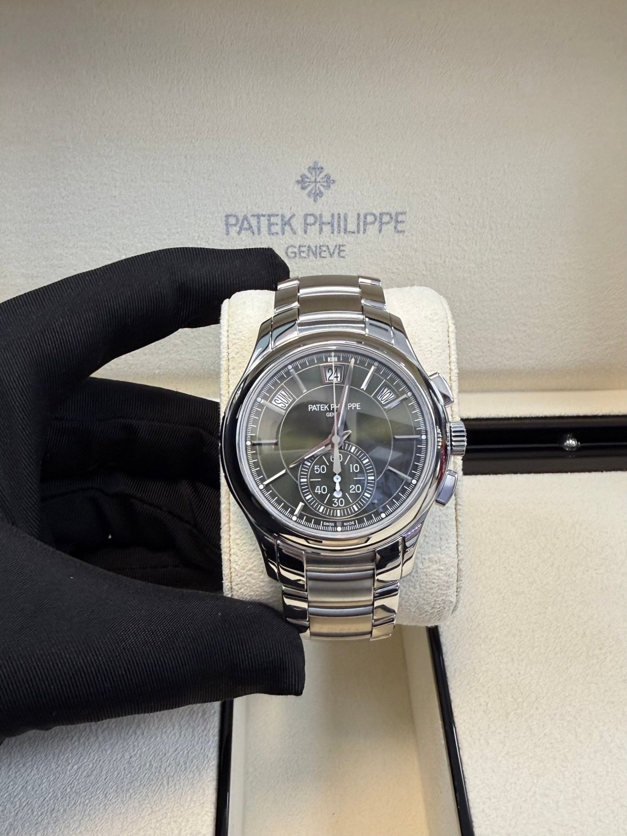 Patek Philippe Annual Calendar Complications Green Dial (Reference # 5905/1A - 001) - WatchesOff5thWatch