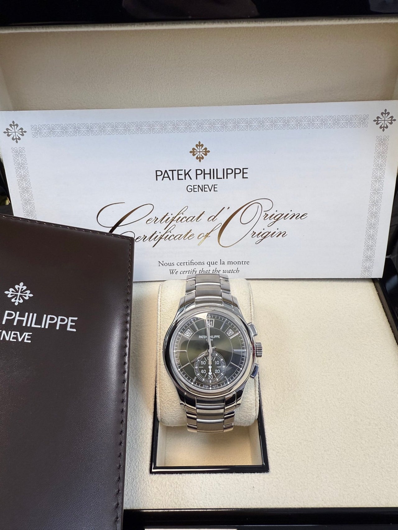 Patek Philippe Annual Calendar Complications Green Dial (Reference # 5905/1A - 001) - WatchesOff5thWatch