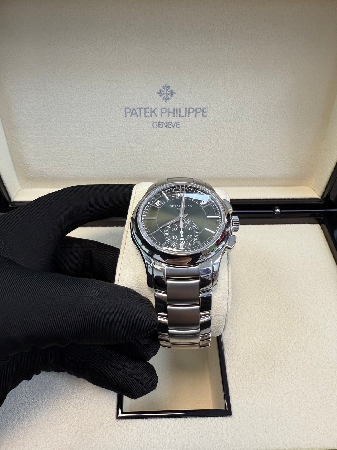 Patek Philippe Annual Calendar Complications Green Dial (Reference # 5905/1A - 001) - WatchesOff5thWatch