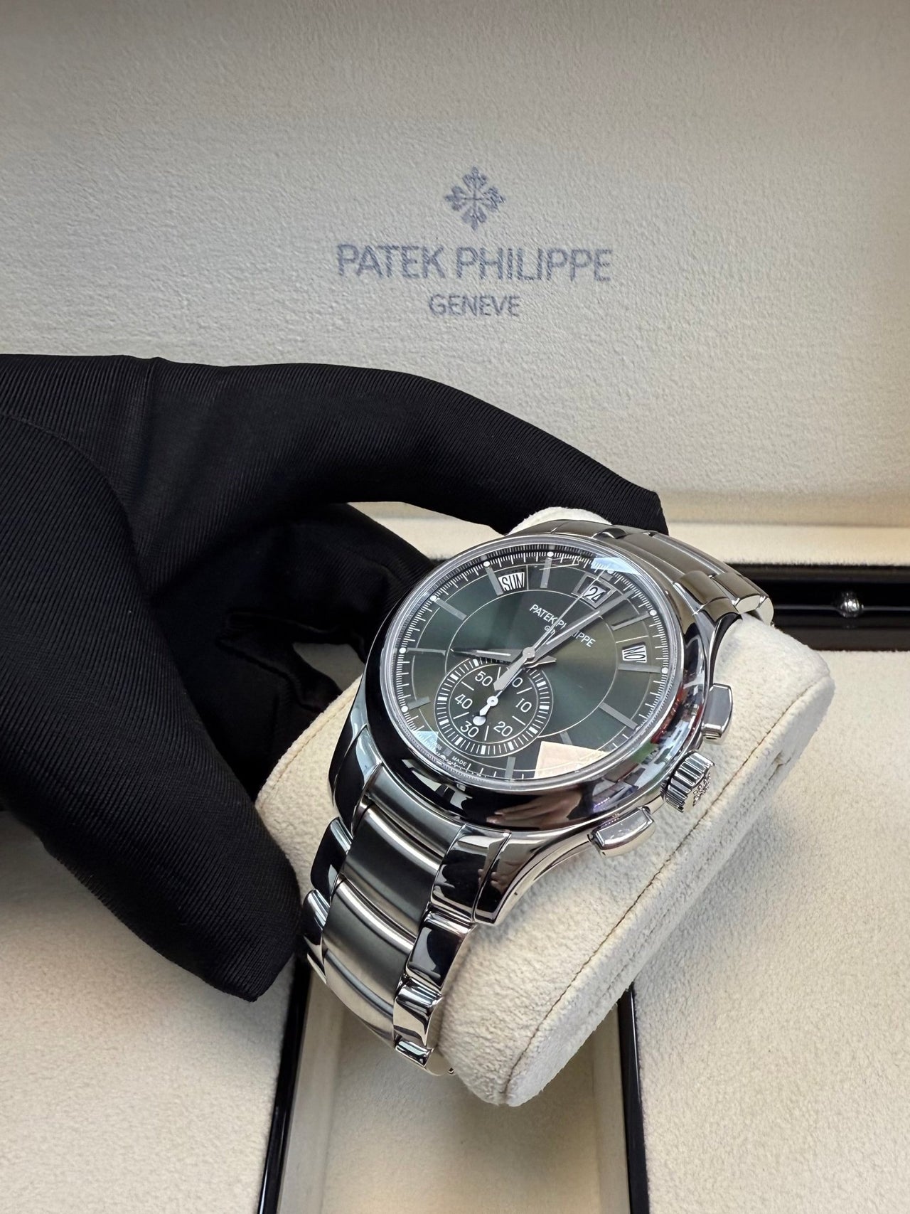 Patek Philippe Annual Calendar Complications Green Dial (Reference # 5905/1A - 001) - WatchesOff5thWatch