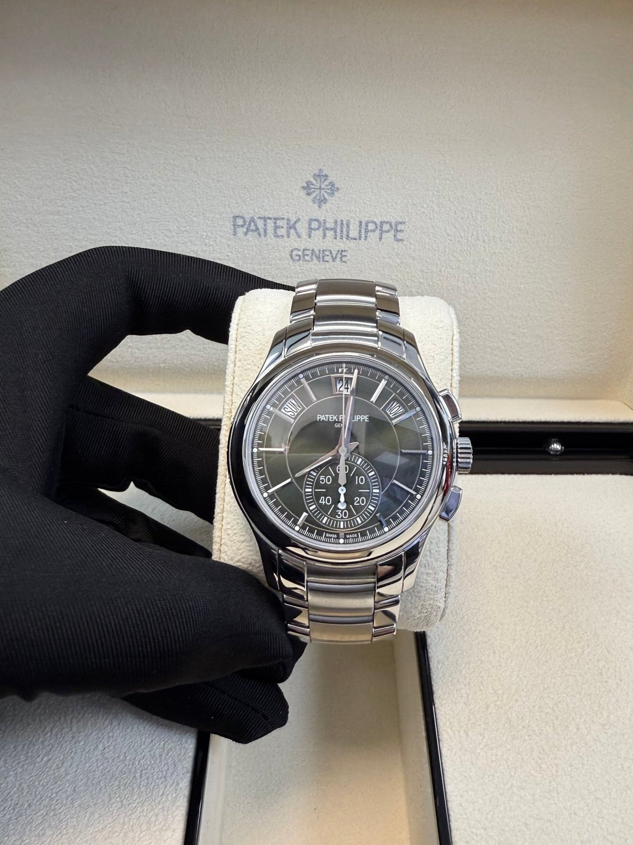 Patek Philippe Annual Calendar Complications Green Dial (Reference # 5905/1A - 001) - WatchesOff5thWatch