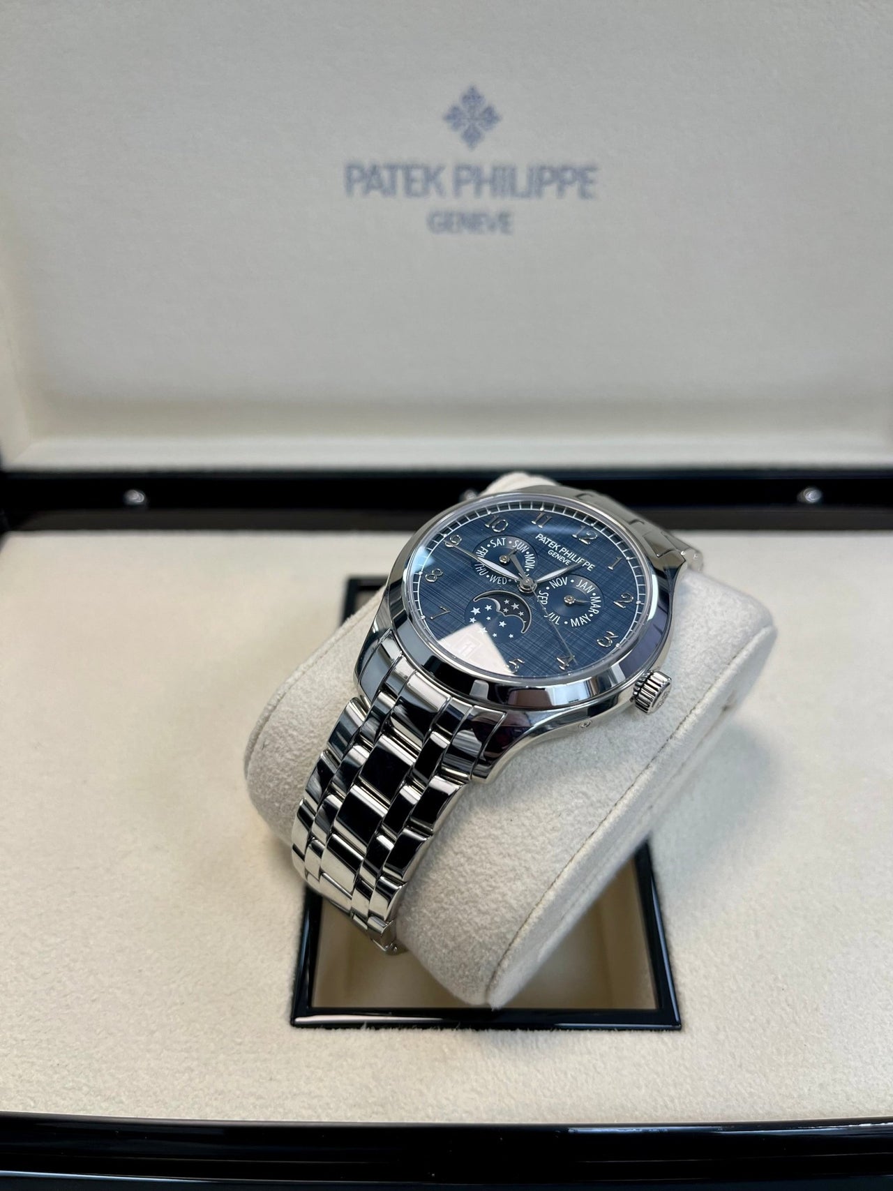 Patek Philippe Annual Calendar Moon Phase Complications (Ref# 4947/1A - 001) - WatchesOff5th