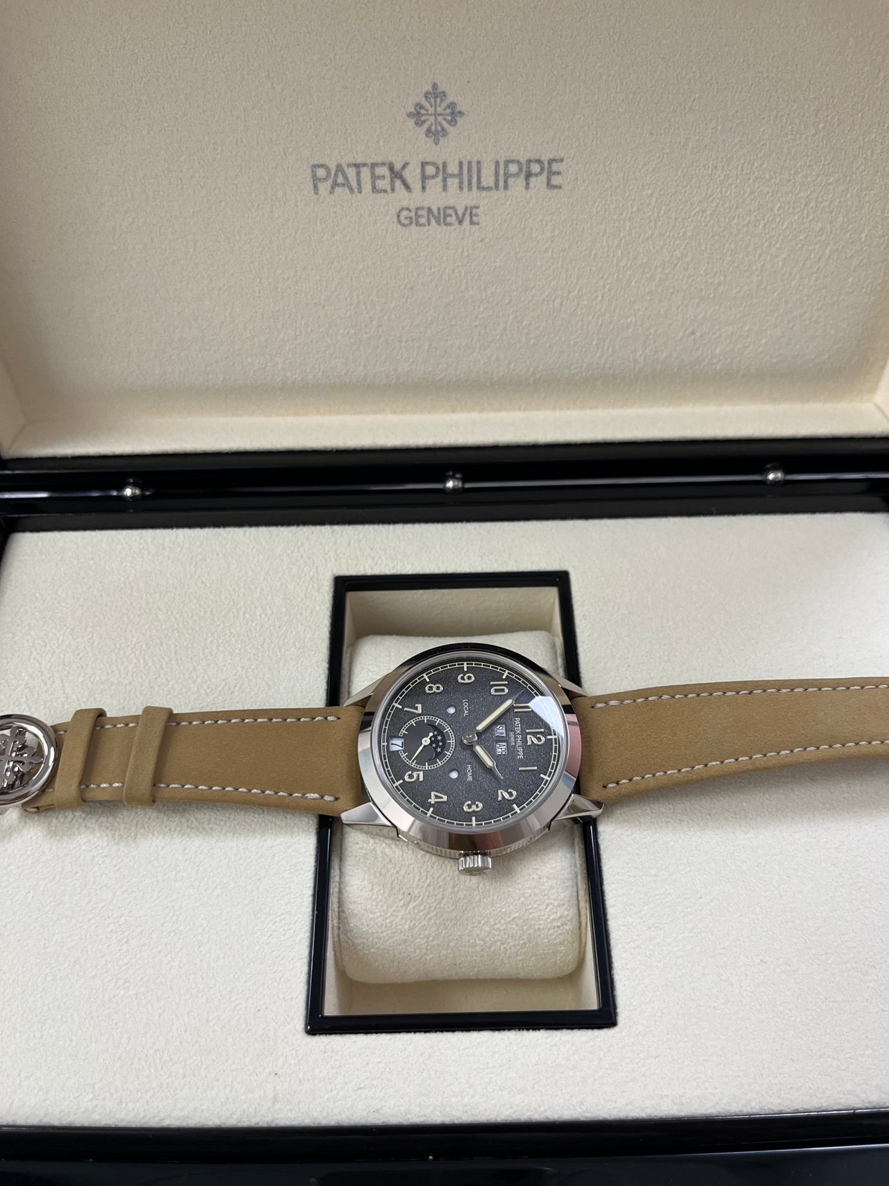 Patek Philippe Annual Calendar Travel Time White Gold (Reference # 5326G) - WatchesOff5thWatch