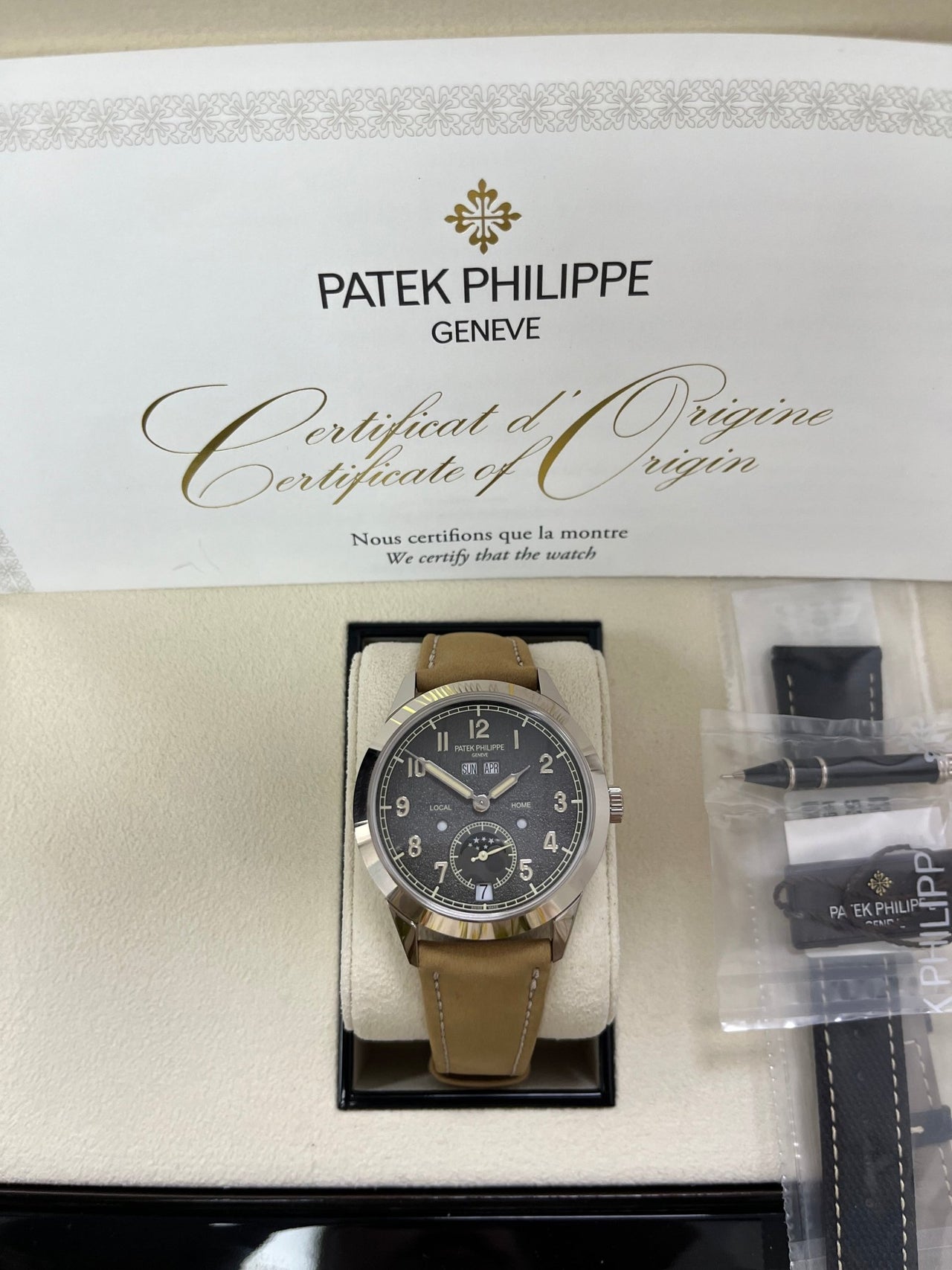 Patek Philippe Annual Calendar Travel Time White Gold Reference 532 WatchesOff5th