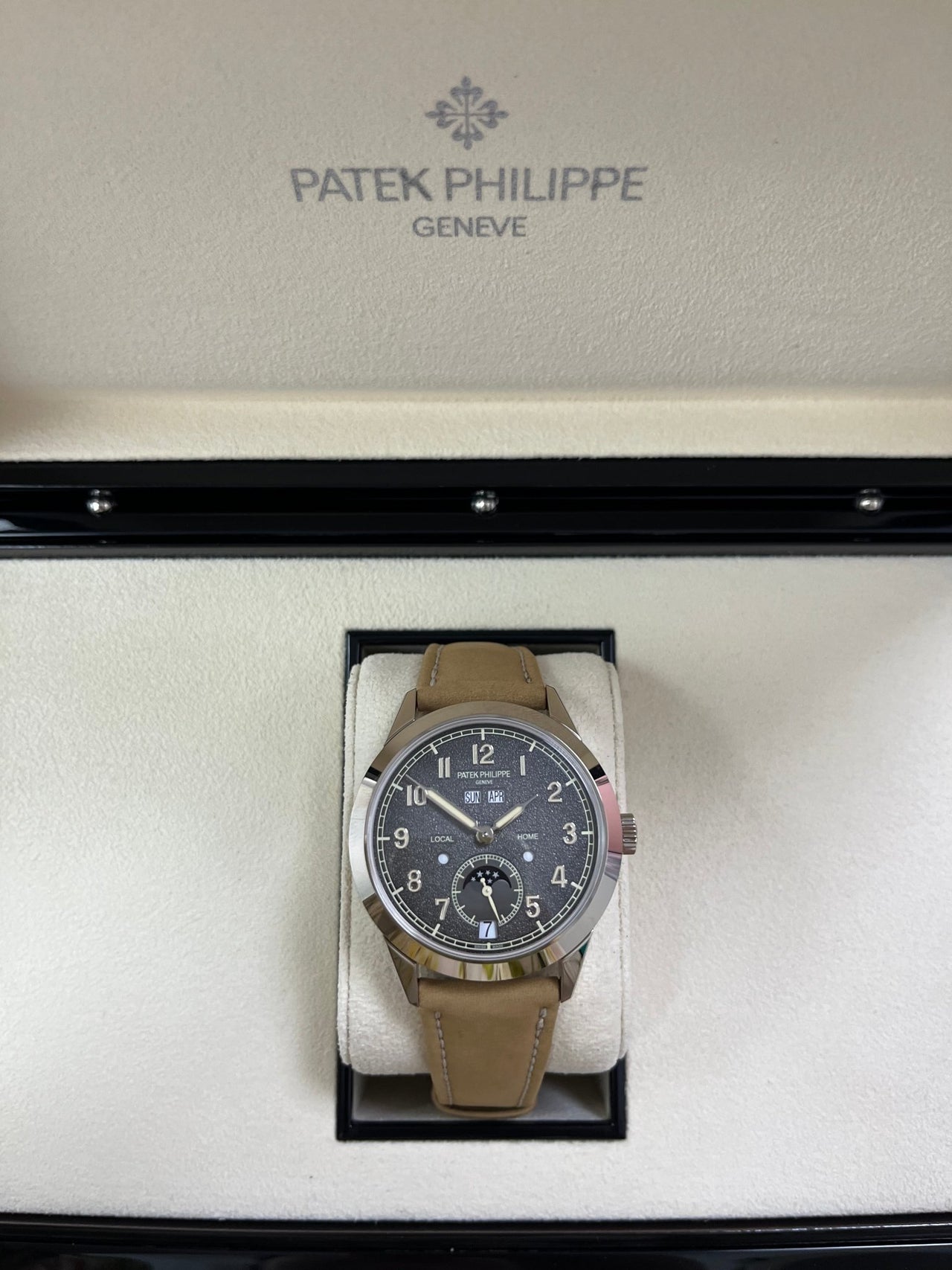 Patek Philippe Annual Calendar Travel Time White Gold (Reference # 5326G) - WatchesOff5thWatch