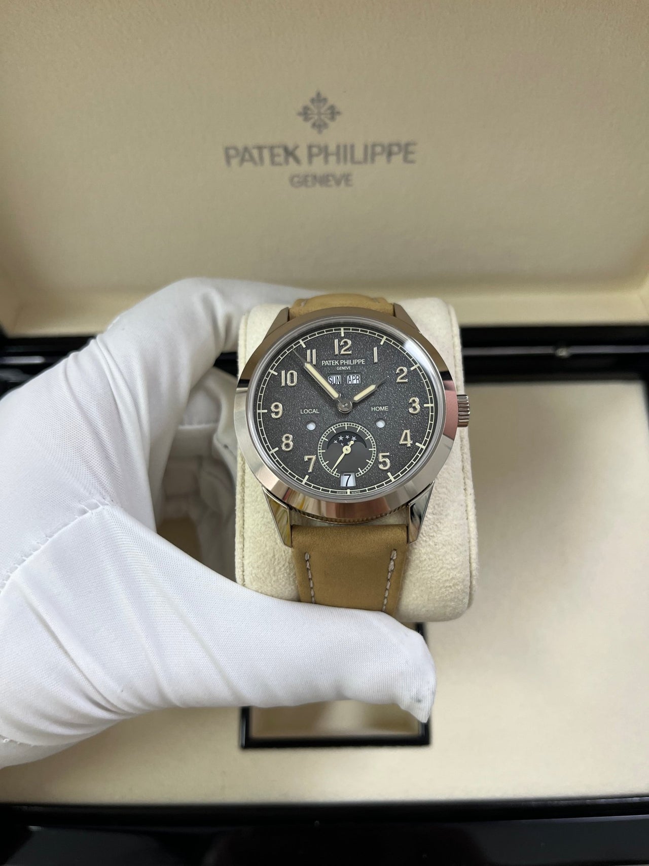 Patek Philippe Annual Calendar Travel Time White Gold (Reference # 5326G) - WatchesOff5thWatch