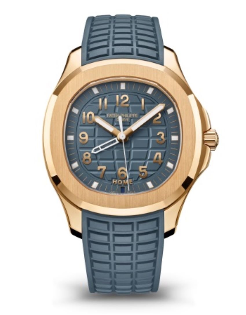 Patek Philippe Aquanaut 18K Rose Gold Opaline - blue Dial 38.8 mm 5269R - 001 - WatchesOff5thWatch