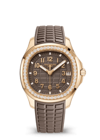 Thumbnail for Patek Philippe Aquanaut 38.8mm 18K Rose Gold Taupe Dial Diamond Bezel (Ref 5268/200R-010) - WatchesOff5thWatch
