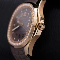 Thumbnail for Patek Philippe Aquanaut 38.8mm 18K Rose Gold Taupe Dial Diamond Bezel (Ref 5268/200R-010) - WatchesOff5thWatch