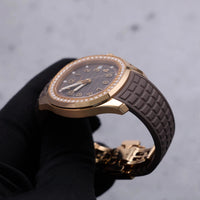 Thumbnail for Patek Philippe Aquanaut 38.8mm 18K Rose Gold Taupe Dial Diamond Bezel (Ref 5268/200R-010) - WatchesOff5thWatch