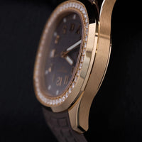 Thumbnail for Patek Philippe Aquanaut 38.8mm 18K Rose Gold Taupe Dial Diamond Bezel (Ref 5268/200R-010) - WatchesOff5thWatch