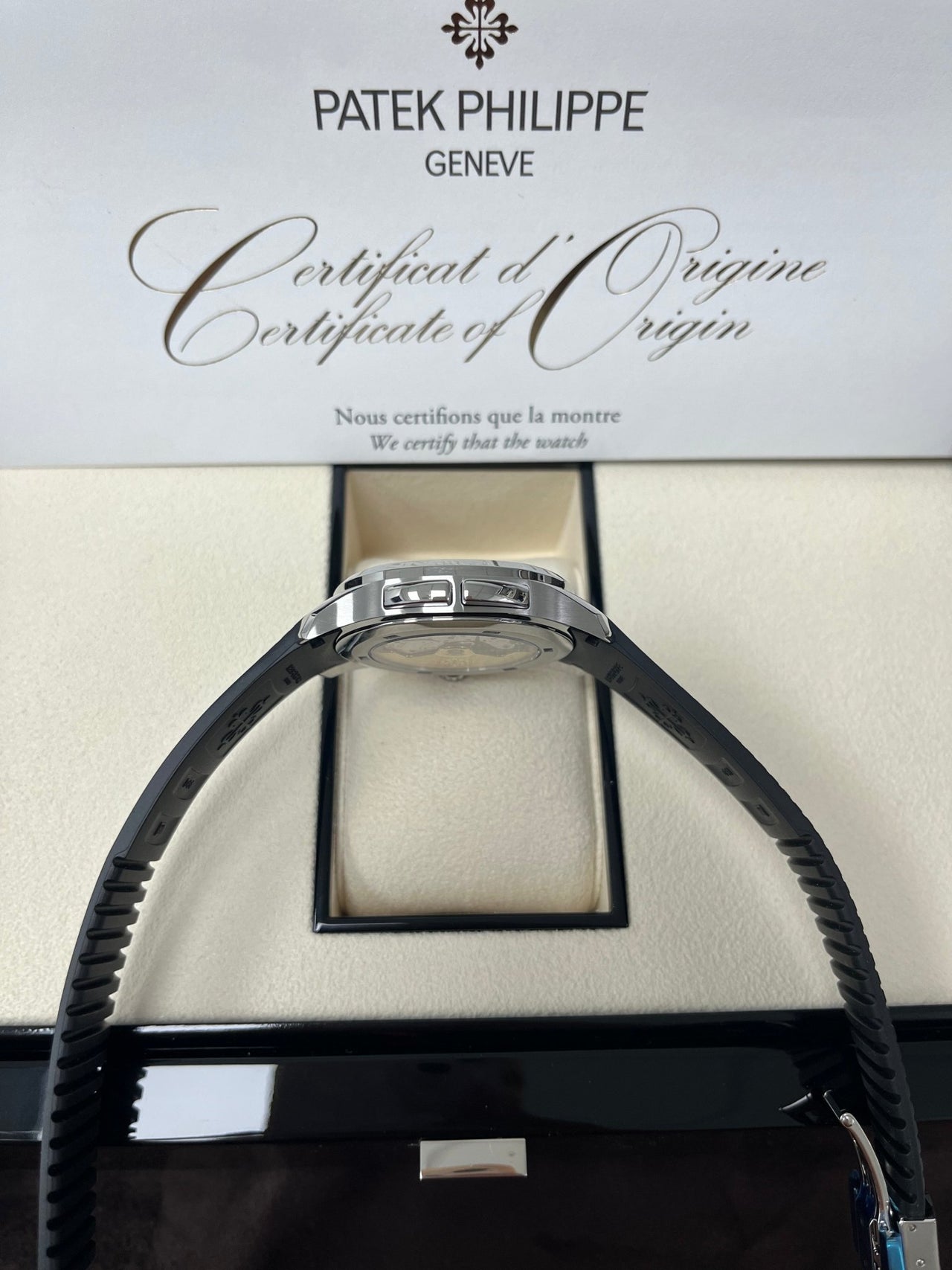 Patek Philippe Aquanaut Stainless Steel/ Dual Time (Ref5164A - 001) - WatchesOff5thWatch