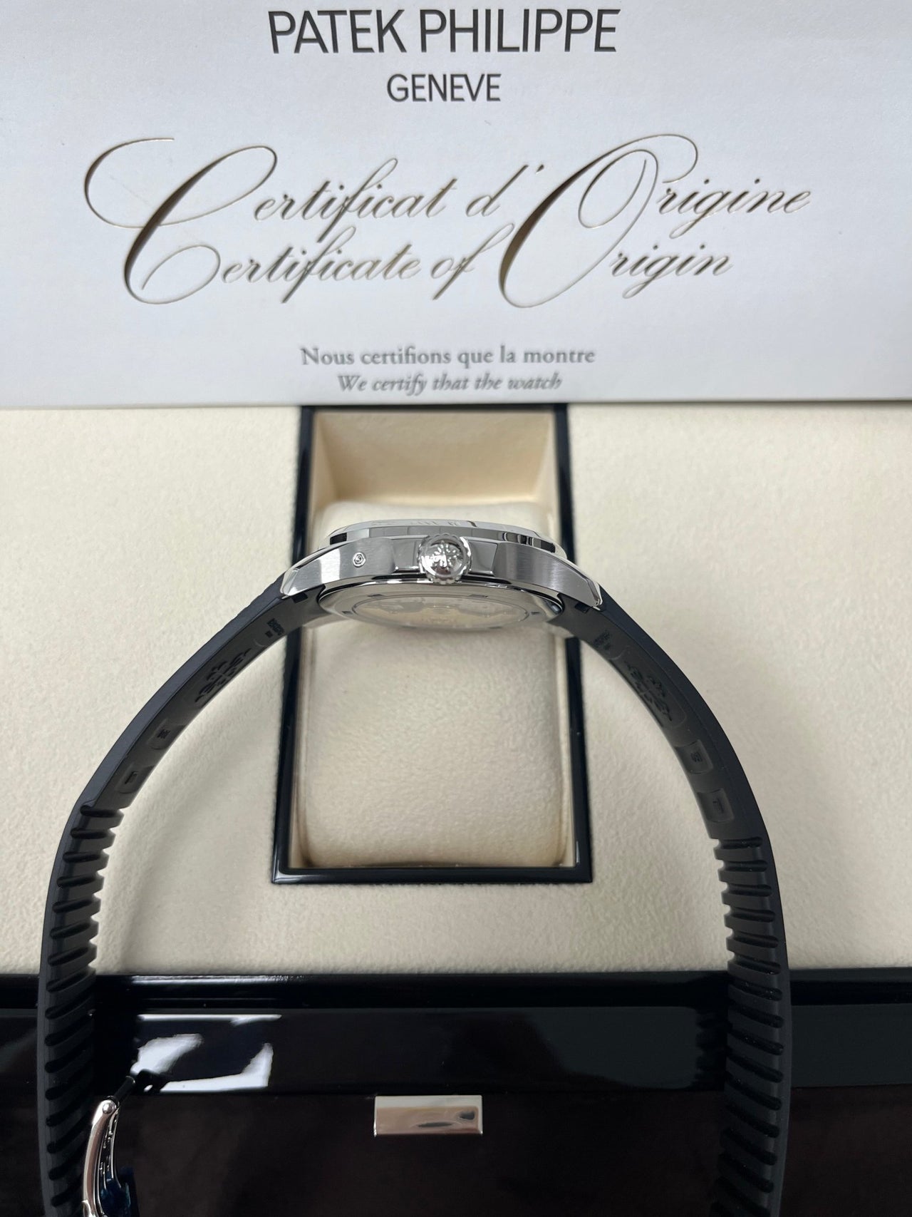 Patek Philippe Aquanaut Stainless Steel/ Dual Time (Ref5164A - 001) - WatchesOff5thWatch