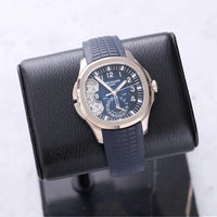 Thumbnail for Patek Philippe Aquanaut Travel Time Advanced Research 40.8mm 18K White Gold Blue Dial Fixed Bezel (Ref 5650G - 001) - WatchesOff5thWatch