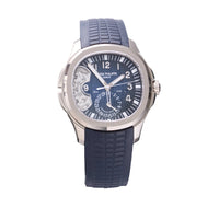 Thumbnail for Patek Philippe Aquanaut Travel Time Advanced Research 40.8mm 18K White Gold Blue Dial Fixed Bezel (Ref 5650G - 001) - WatchesOff5thWatch