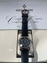 Thumbnail for Patek Philippe Calatrava 40mm Blue Date Sweep Seconds (Ref# 6007G - 011) - WatchesOff5thWatch