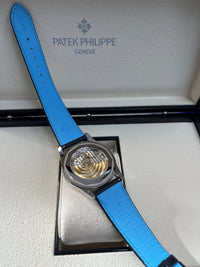 Thumbnail for Patek Philippe Calatrava 40mm Blue Date Sweep Seconds (Ref# 6007G - 011) - WatchesOff5thWatch