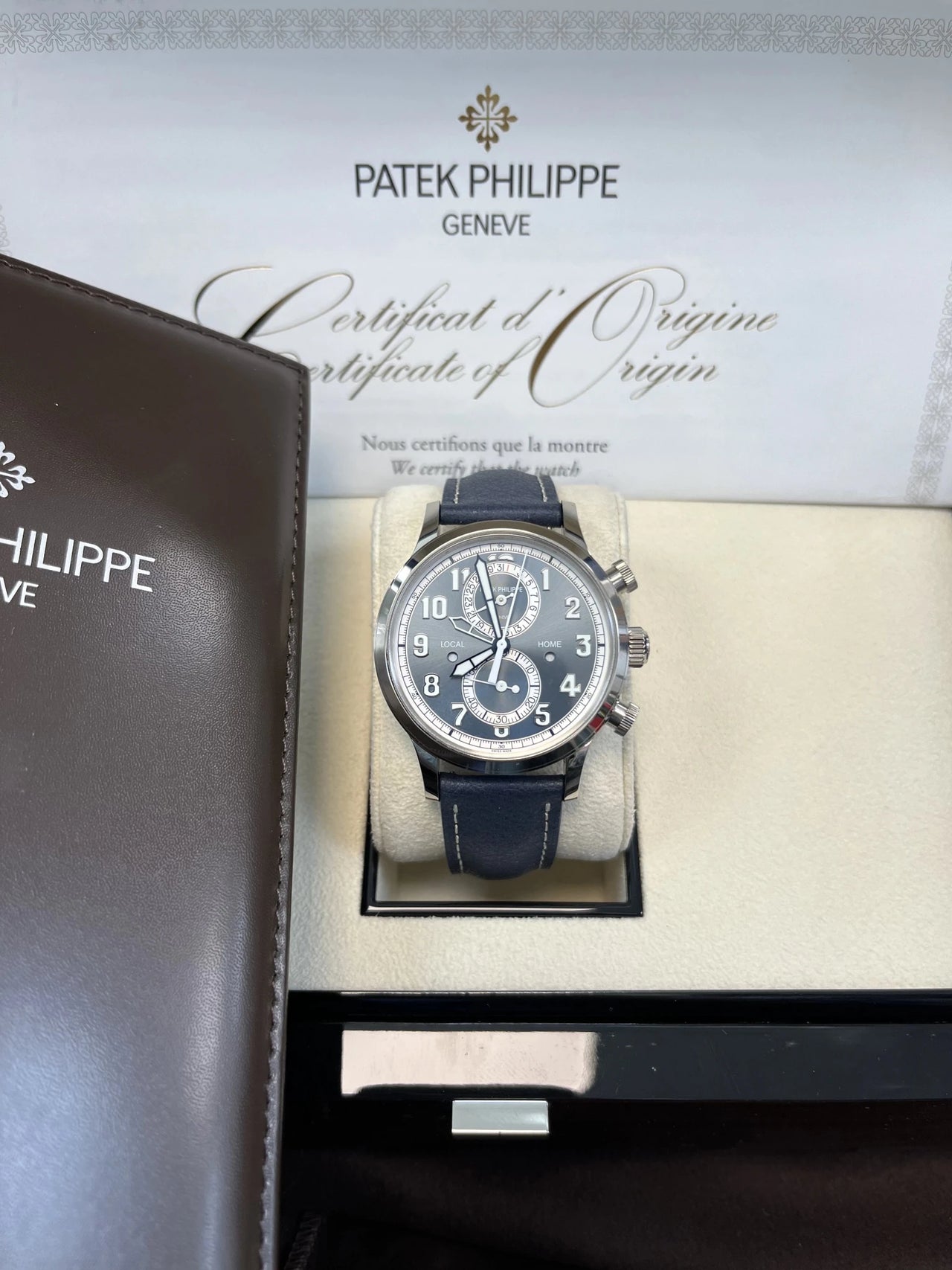 Patek Philippe Calatrava Pilot Travel Time Chronograph (Ref 5924G - 001) - WatchesOff5thWatch