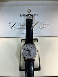 Thumbnail for Patek Philippe Calatrava White Gold 39mm Silvery - Black Dial 6119G - 001 - WatchesOff5thWatch