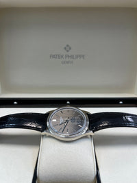 Thumbnail for Patek Philippe Calatrava White Gold 39mm Silvery - Black Dial 6119G - 001 - WatchesOff5thWatch