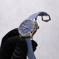 Thumbnail for Patek Philippe Complications Annual Calendar 38mm 18K White Gold Blue Grey Dial Fixed Bezel (Ref 4946G-001) - WatchesOff5thWatch