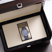 Thumbnail for Patek Philippe Complications Annual Calendar 38mm 18K White Gold Blue Grey Dial Fixed Bezel (Ref 4946G-001) - WatchesOff5thWatch