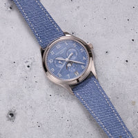 Thumbnail for Patek Philippe Complications Annual Calendar 38mm 18K White Gold Blue Grey Dial Fixed Bezel (Ref 4946G-001) - WatchesOff5thWatch