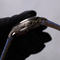 Thumbnail for Patek Philippe Complications Annual Calendar 38mm 18K White Gold Blue Grey Dial Fixed Bezel (Ref 4946G-001) - WatchesOff5thWatch