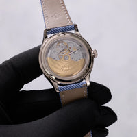 Thumbnail for Patek Philippe Complications Annual Calendar 38mm 18K White Gold Blue Grey Dial Fixed Bezel (Ref 4946G-001) - WatchesOff5thWatch