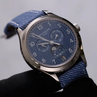 Thumbnail for Patek Philippe Complications Annual Calendar 38mm 18K White Gold Blue Grey Dial Fixed Bezel (Ref 4946G-001) - WatchesOff5thWatch