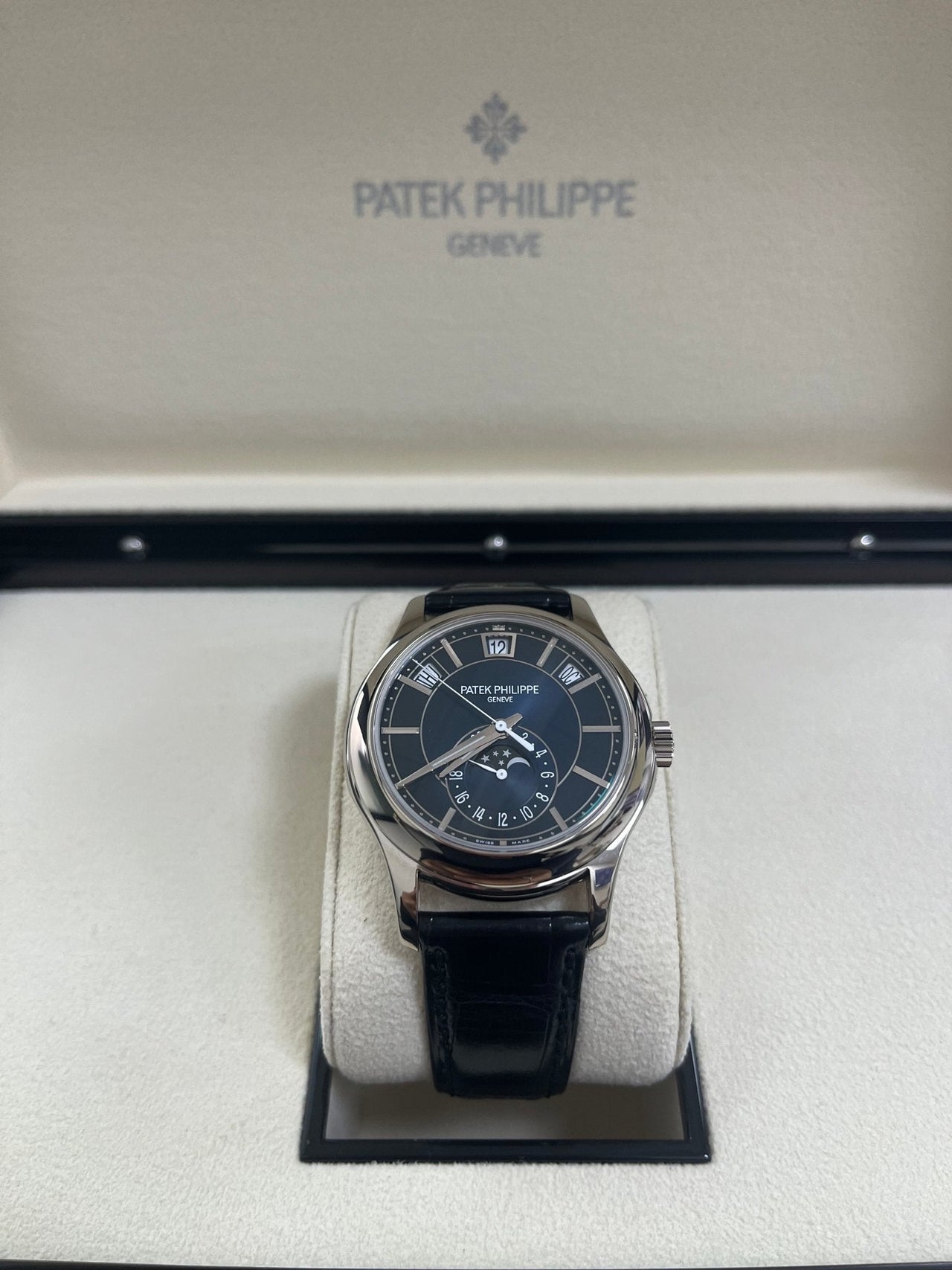 Patek Philippe Complications Annual Calendar Moon Phases (Ref# 5205G - 013) - WatchesOff5th