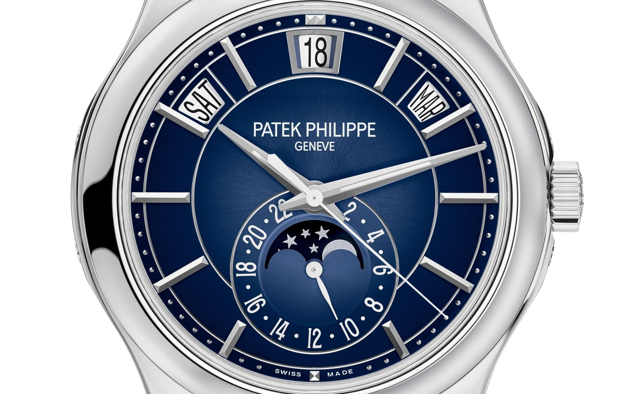 Patek Philippe Complications Annual Calendar Moon Phases (Ref# 5205G - 013) - WatchesOff5th