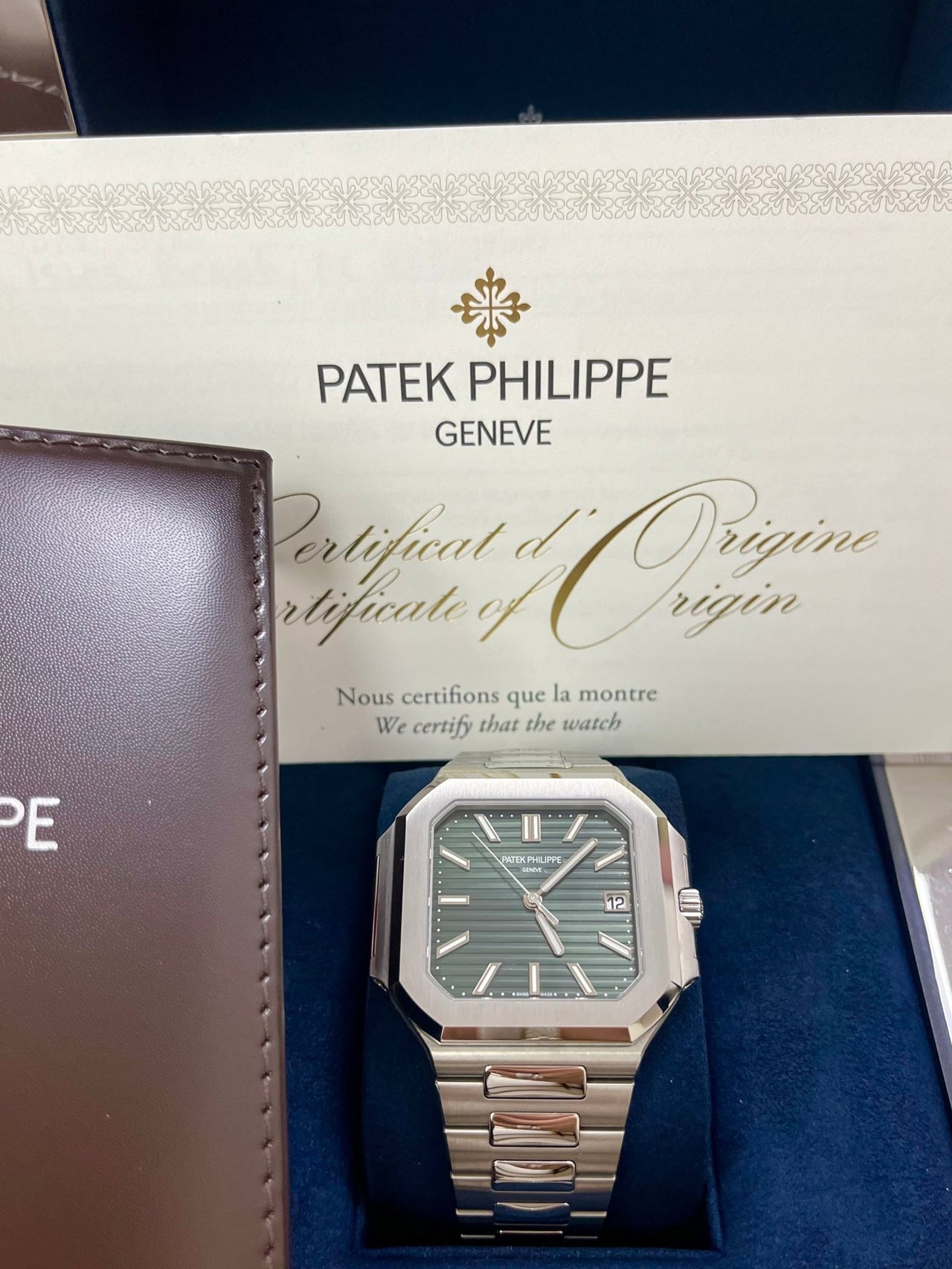 Patek Philippe Cubitus Green Dial 5821/1A - WatchesOff5thWatch