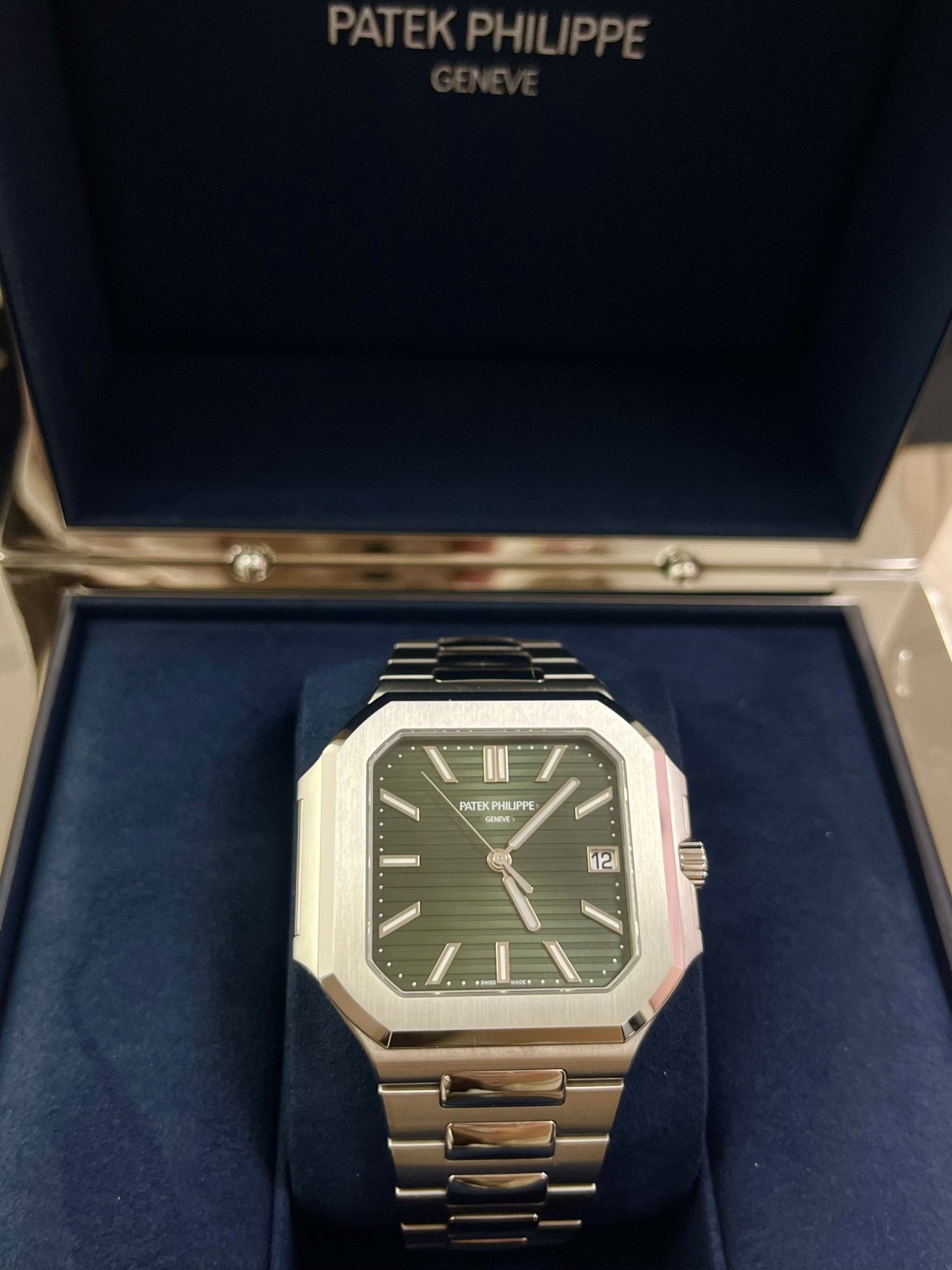 Patek Philippe Cubitus Green Dial 5821/1A – WatchesOff5th