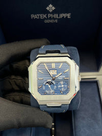 Thumbnail for Patek Philippe Cubitus Platinum Case Sunburst Blue Dial 5822P - 001 - WatchesOff5thWatch