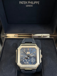 Thumbnail for Patek Philippe Cubitus Platinum Case Sunburst Blue Dial 5822P - 001 - WatchesOff5thWatch