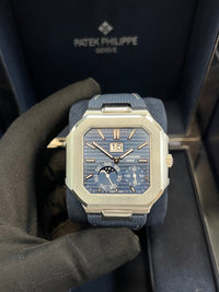 Thumbnail for Patek Philippe Cubitus Platinum Case Sunburst Blue Dial 5822P - 001 - WatchesOff5thWatch